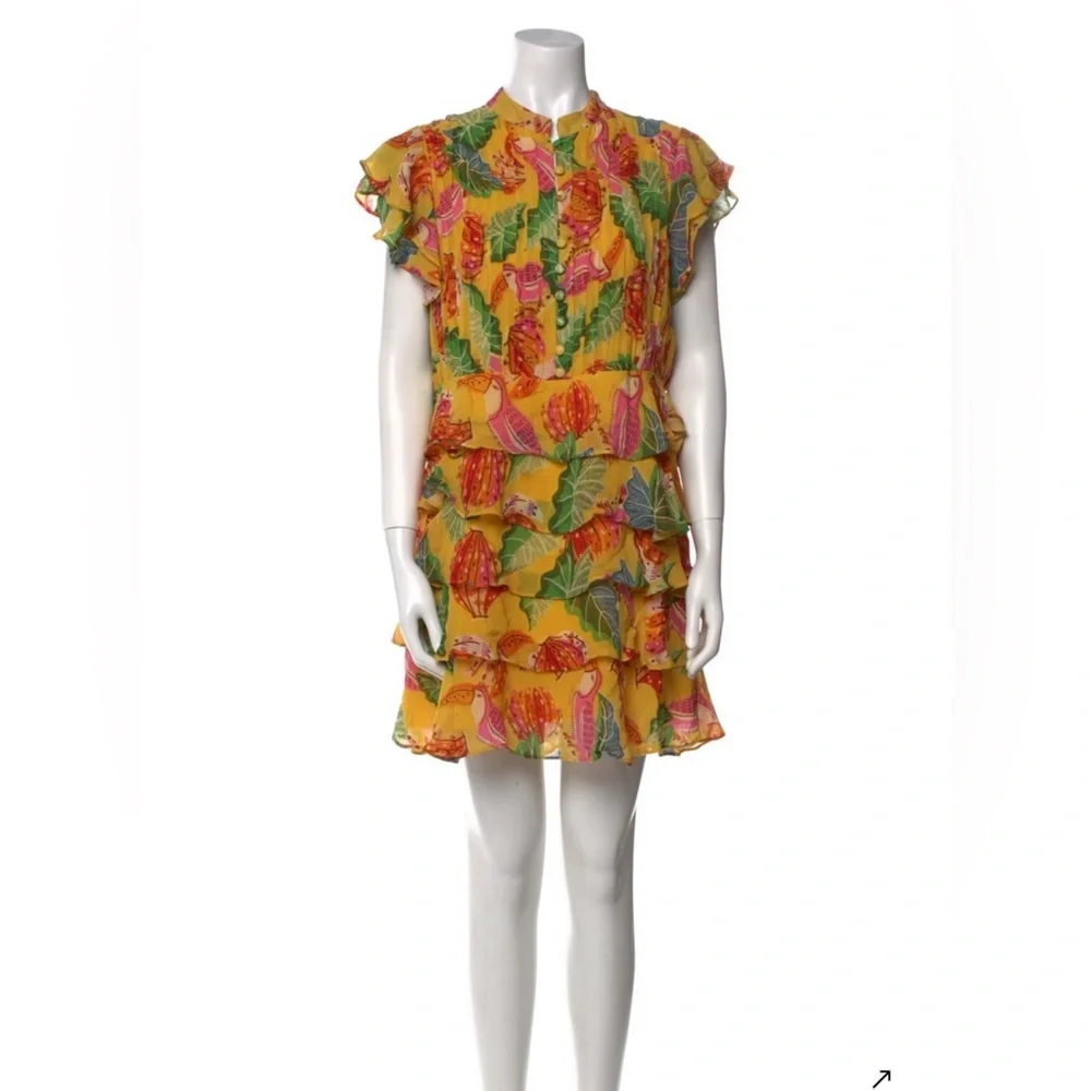 Farm Rio Floral Ruffle Mini Dress - Picture 4 of 7